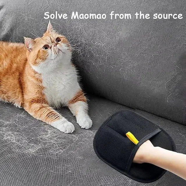 Pet Grooming Hair Removal Gloves